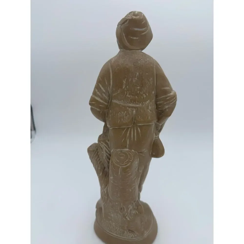 1950's Chalkware Hunter Statue